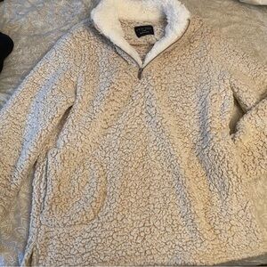 Sherpa quarter zip sweatshirt